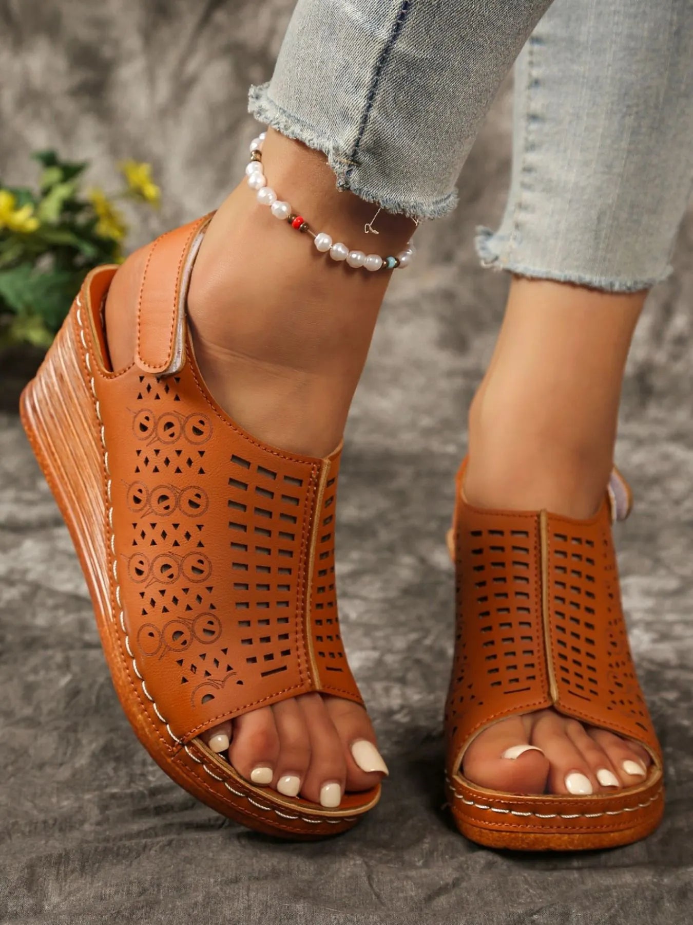 Open Toe Wedge Sandals