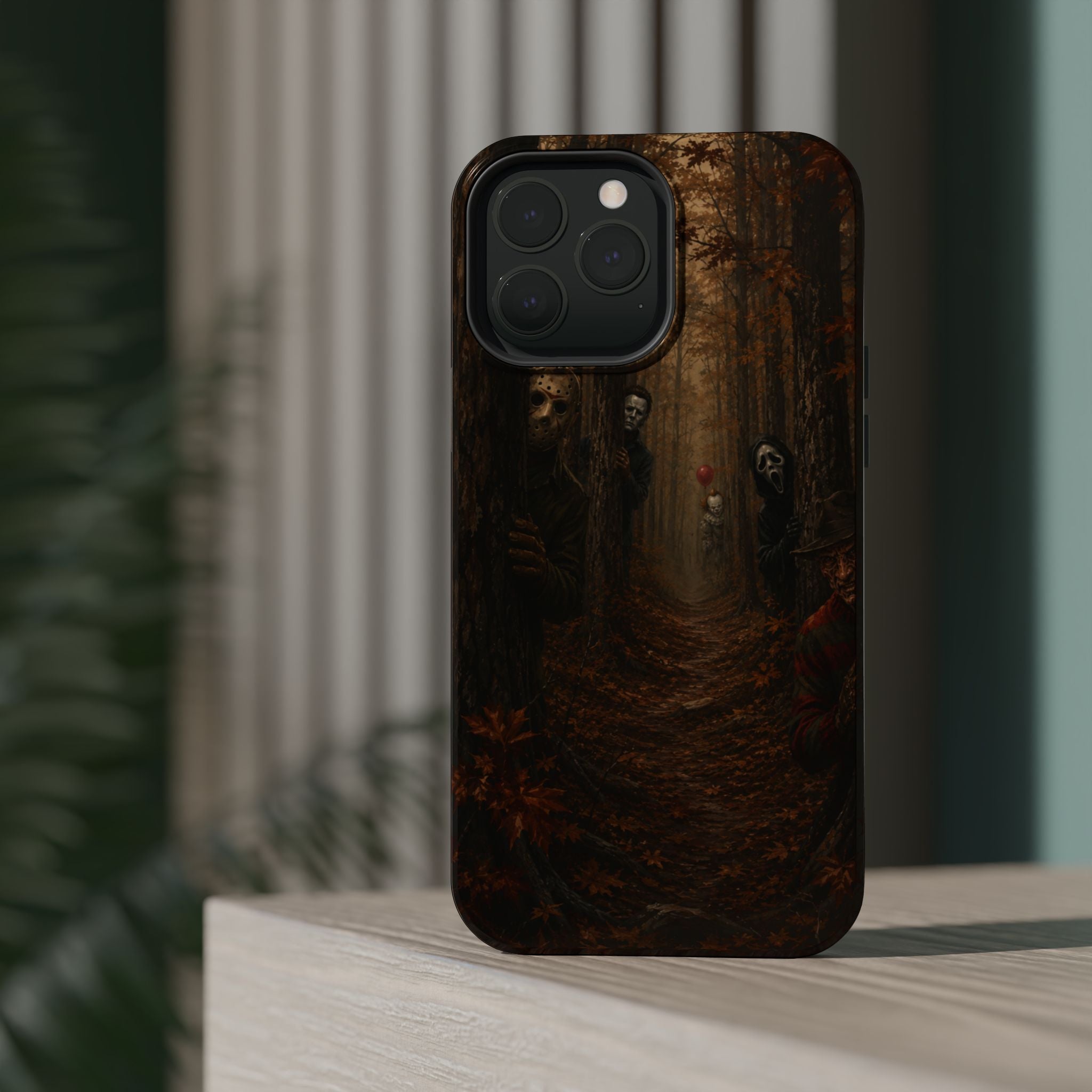 Phone Case — Spooky Forest Horror Design (Magnetic, Impact-Resistant)