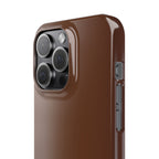 Slim Brown Minimalist Phone Case — Slim Protective Cover