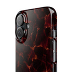 Tortoiseshell Slim Phone Case – Glossy Brown Marble iPhone Cover