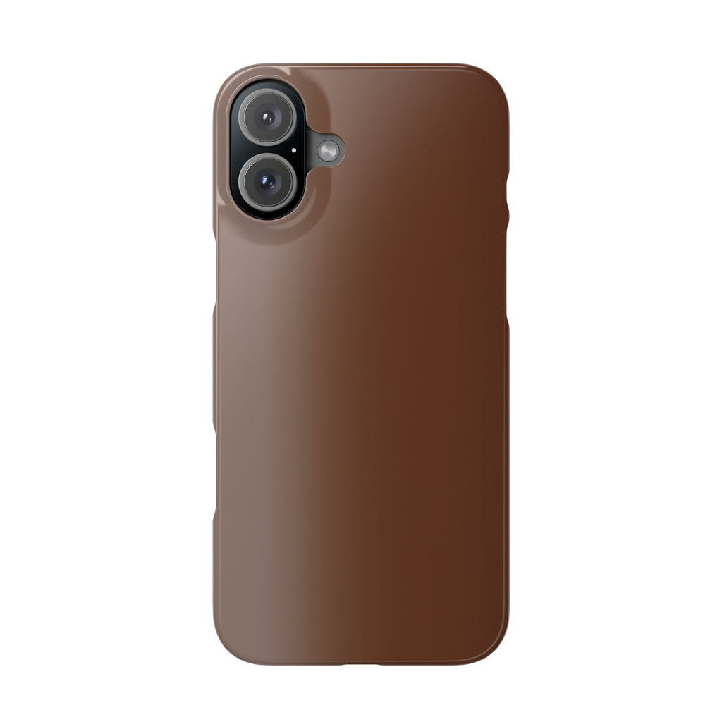 Slim Brown Minimalist Phone Case — Slim Protective Cover