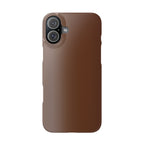 Slim Brown Minimalist Phone Case — Slim Protective Cover