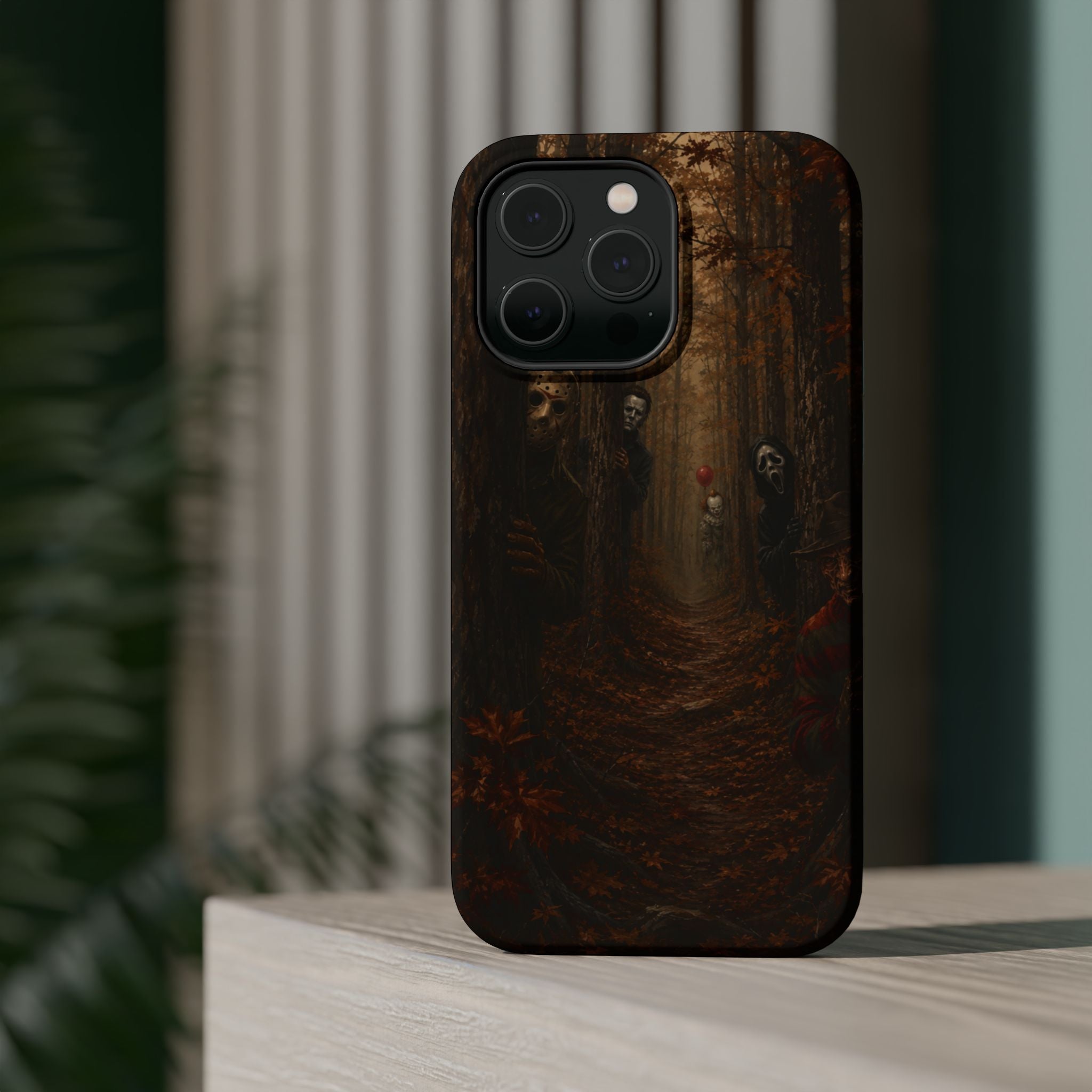 Phone Case — Spooky Forest Horror Design (Magnetic, Impact-Resistant)