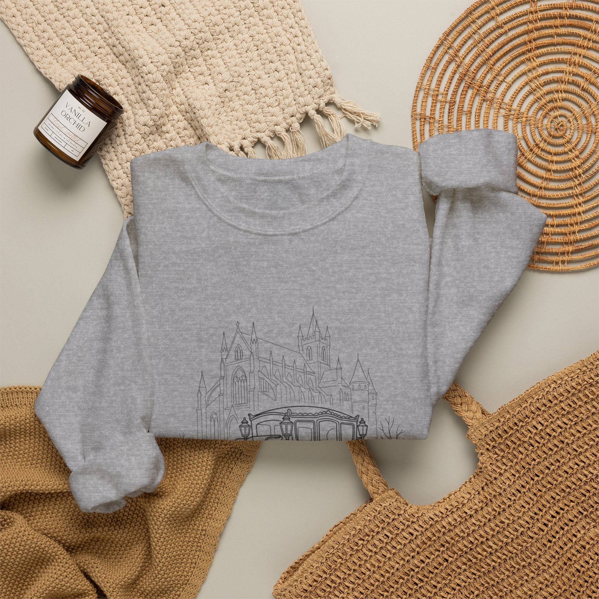 Carriage Ride Crewneck Sweatshirt — Vintage Castle Coach Design