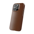 Slim Brown Minimalist Phone Case — Slim Protective Cover