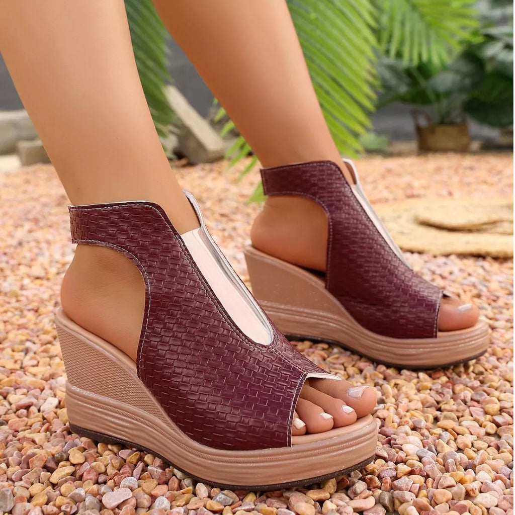 Open Toe Wedge Sandals