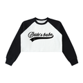 Bride's Babe- Block Raglan Crop Sweatshirt