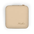 Personalized Compact Jewelry Travel Case – Portable Ring & Earring Organizer