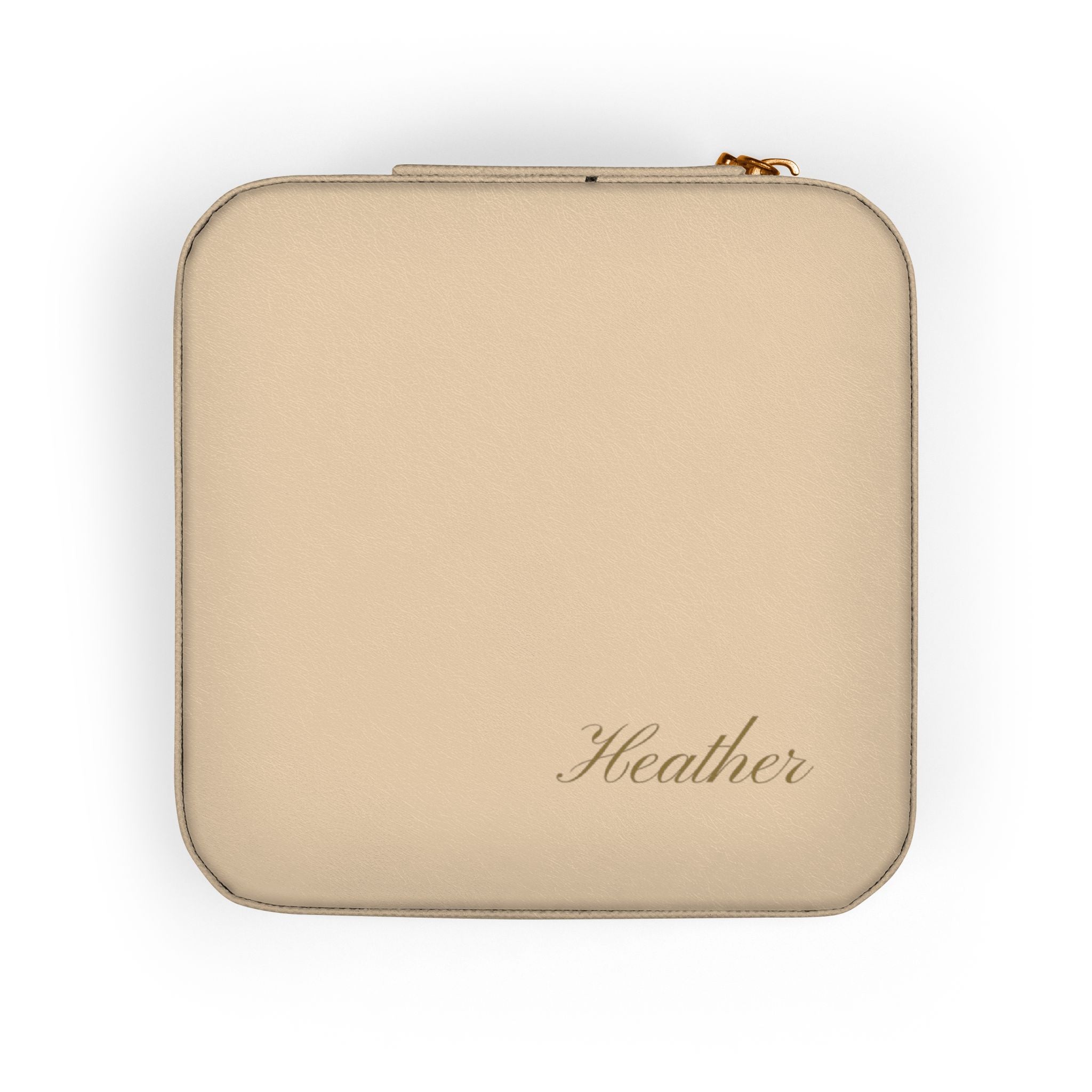Personalized Compact Jewelry Travel Case – Portable Ring & Earring Organizer