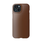 Slim Brown Minimalist Phone Case — Slim Protective Cover