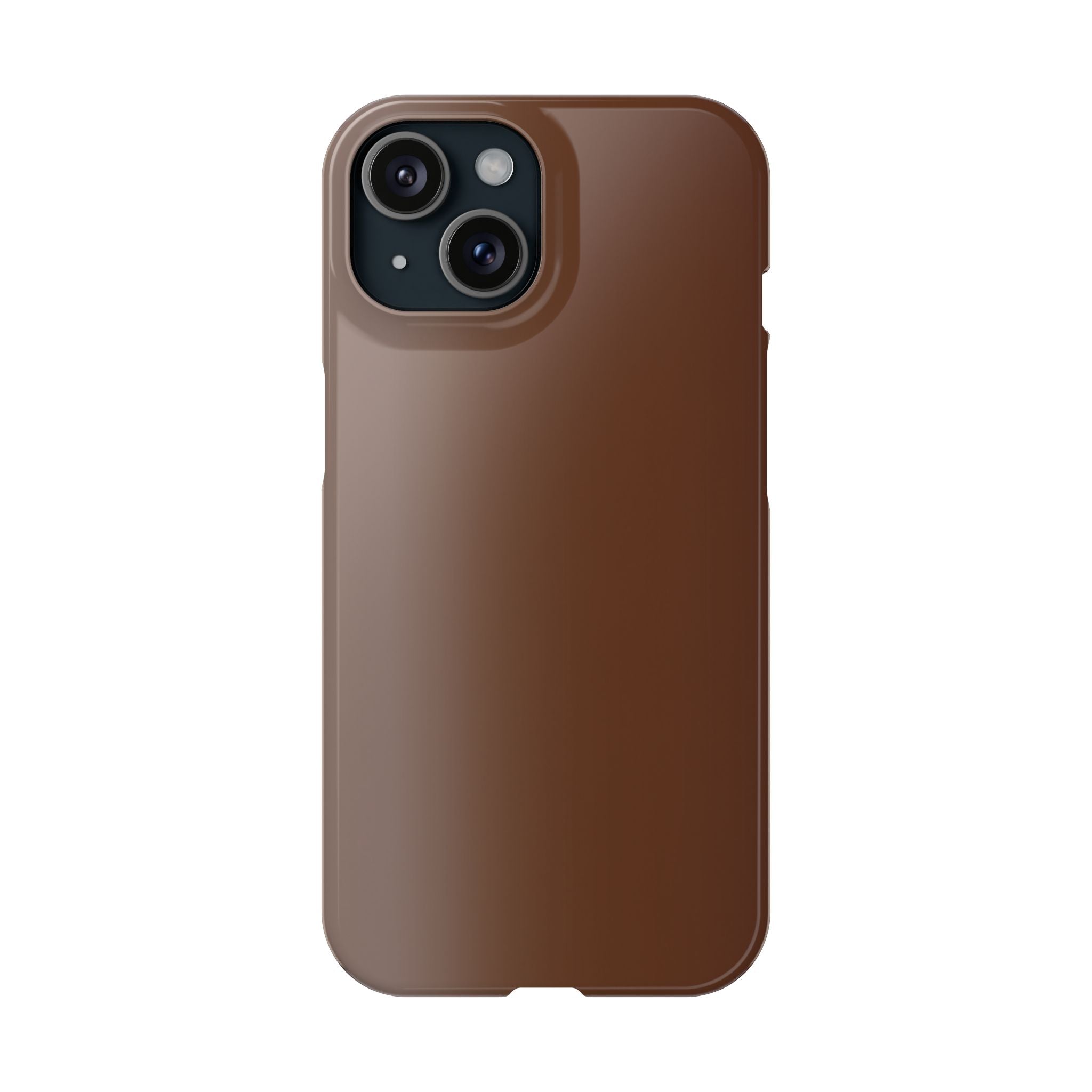 Slim Brown Minimalist Phone Case — Slim Protective Cover