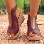 Open Toe Wedge Sandals