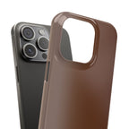 Slim Brown Minimalist Phone Case — Slim Protective Cover