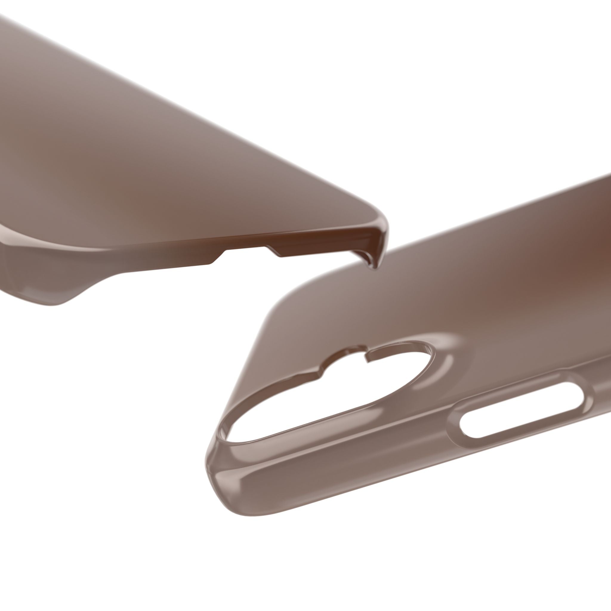 Slim Brown Minimalist Phone Case — Slim Protective Cover