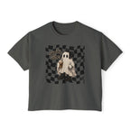 Spooky Vibes Checkerboard Ghost Tee