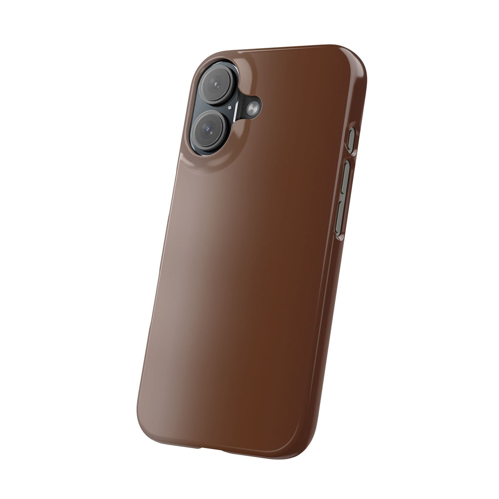 Slim Brown Minimalist Phone Case — Slim Protective Cover