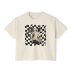 Spooky Vibes Checkerboard Ghost Tee