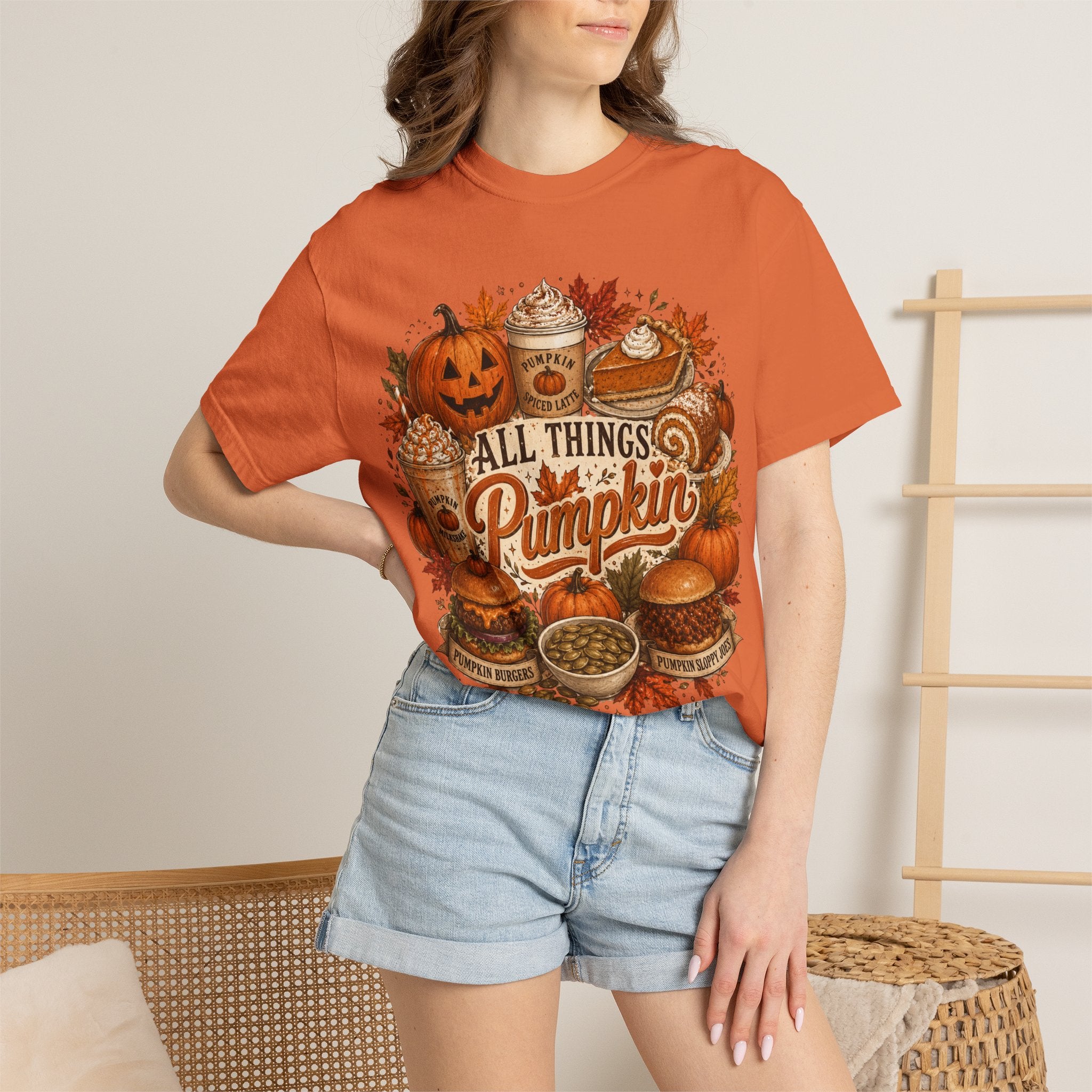 All Things Pumpkin T-Shirt — Fall Pumpkin Spice Graphic Tee