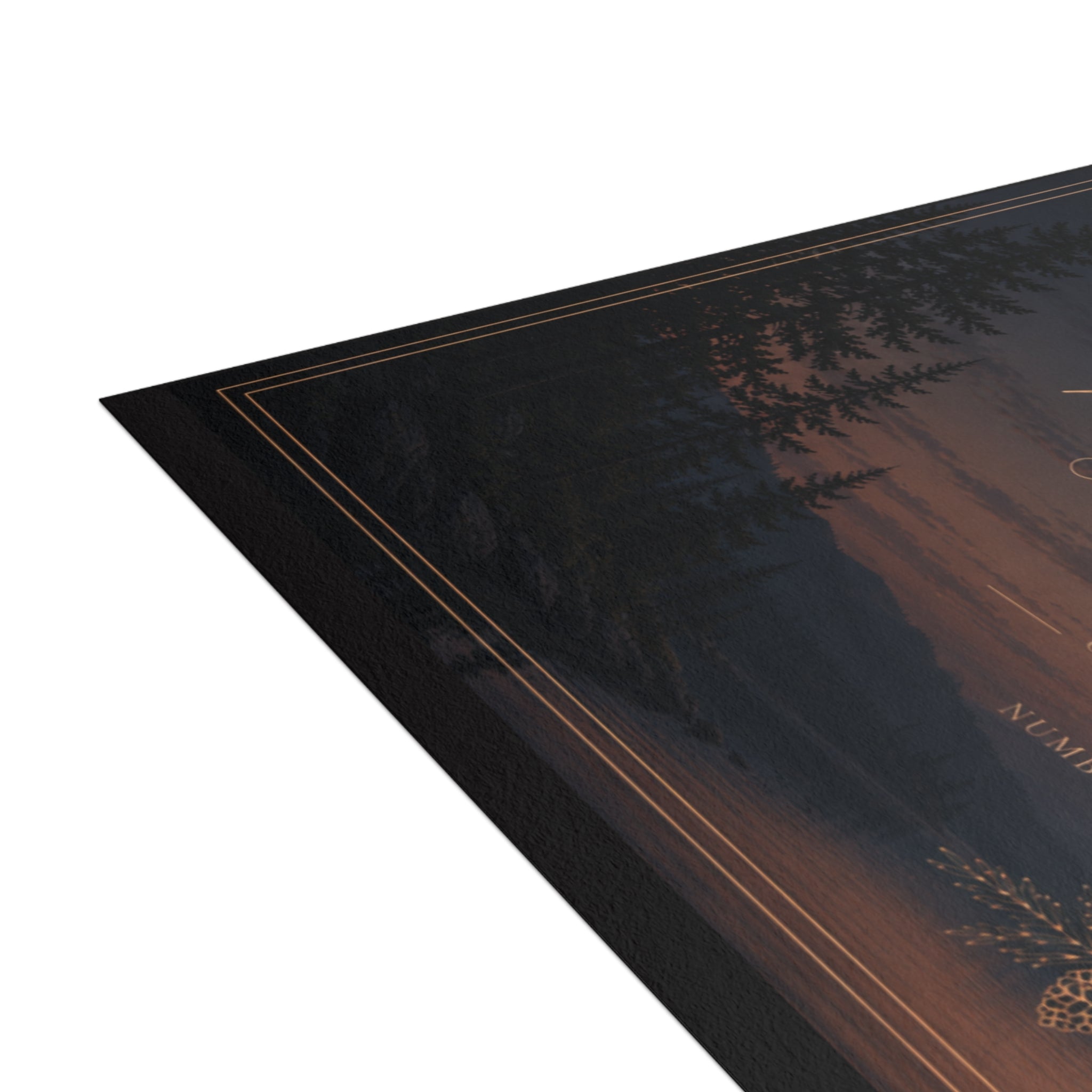 MIDNIGHT PINE- RSVP Card 4.9x3.5 (envelopes included)