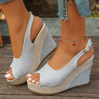 Open Toe Wedge Sandals