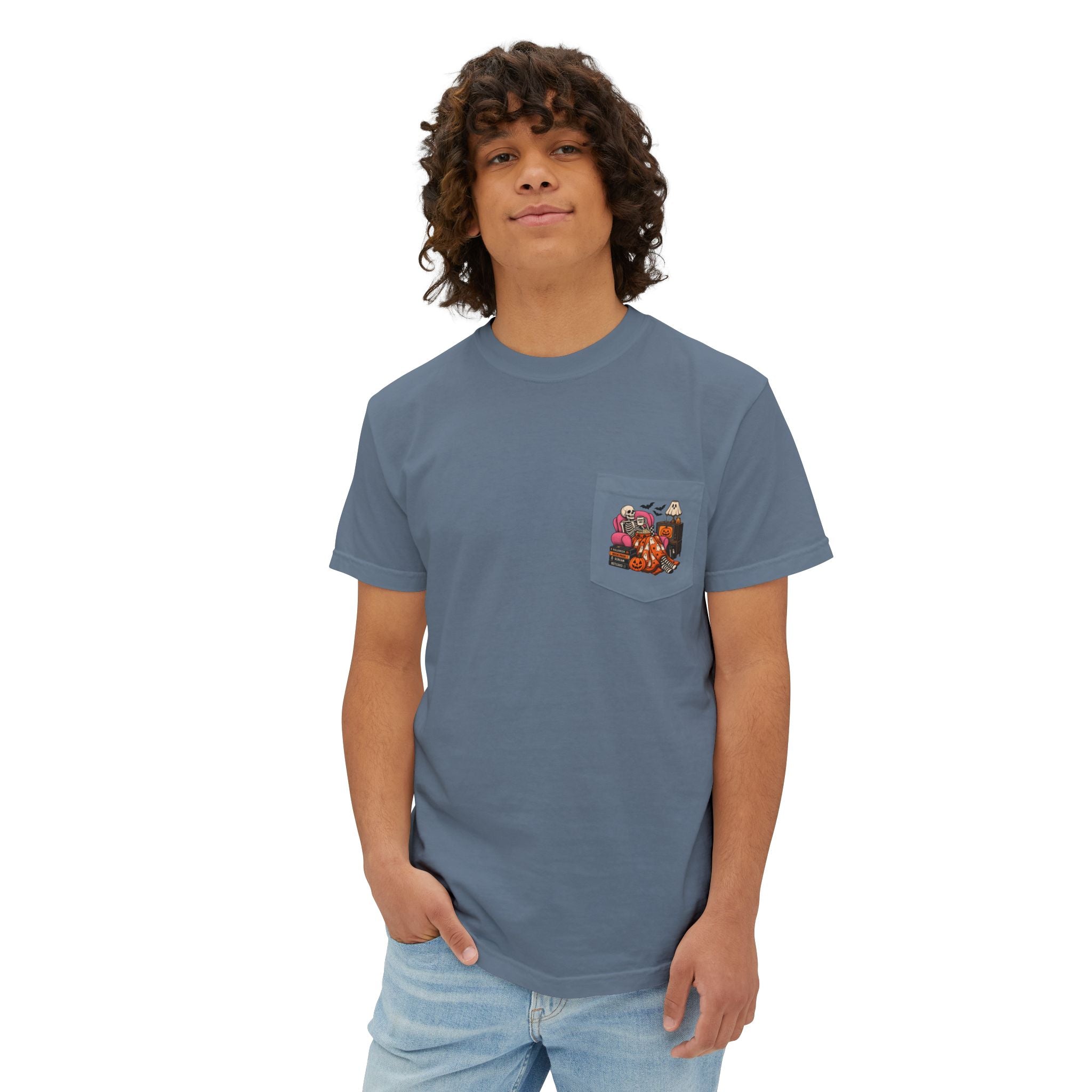 Spooky Season Haunted House T-Shirt | Pocket Tee
