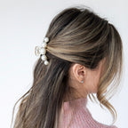 Small Dots Clip - Pearl White