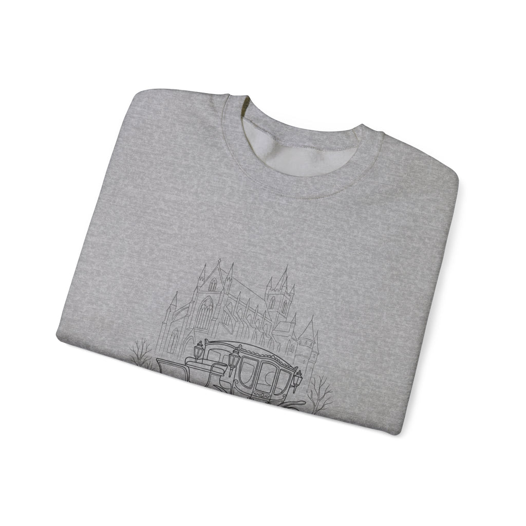 Carriage Ride Crewneck Sweatshirt — Vintage Castle Coach Design