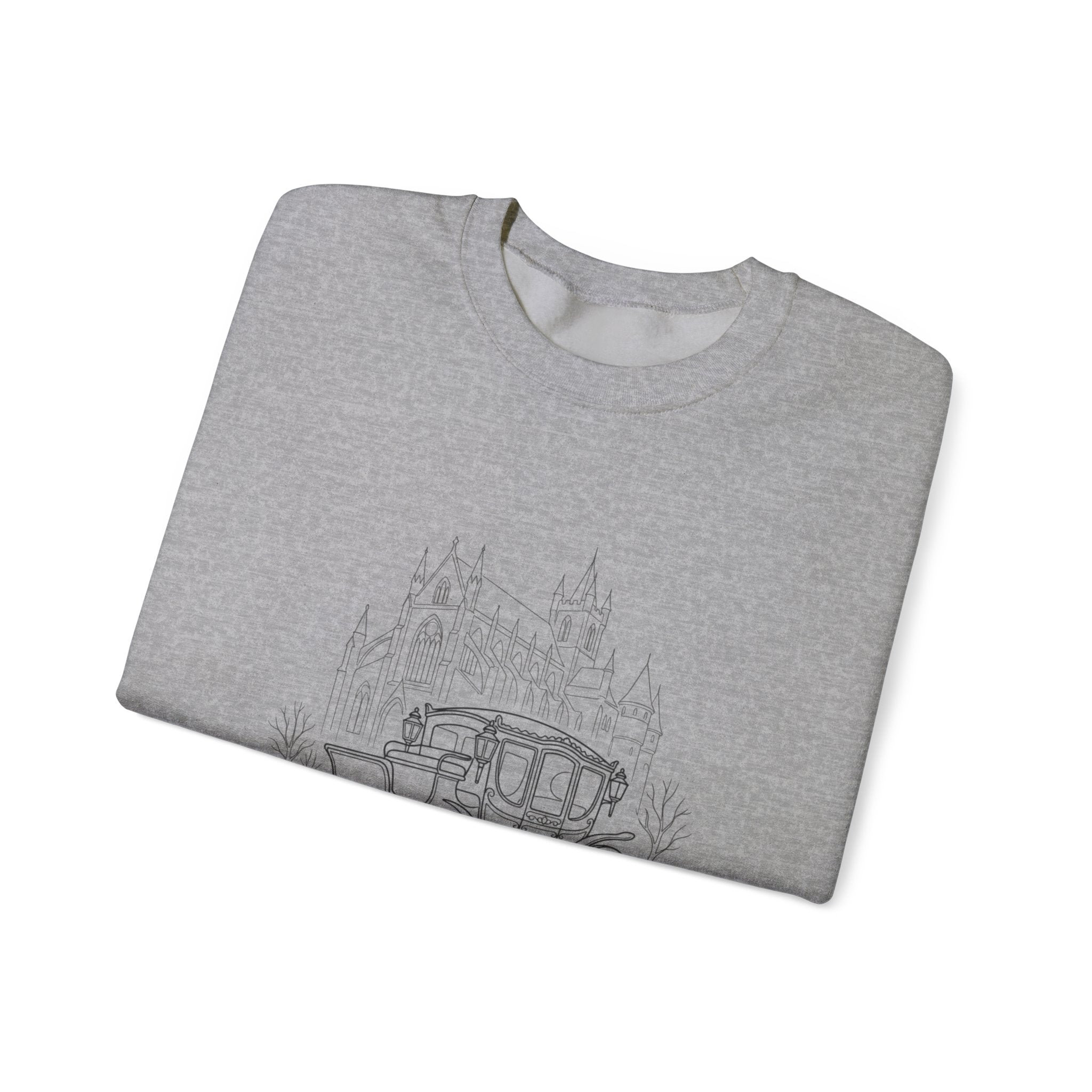 Carriage Ride Crewneck Sweatshirt — Vintage Castle Coach Design