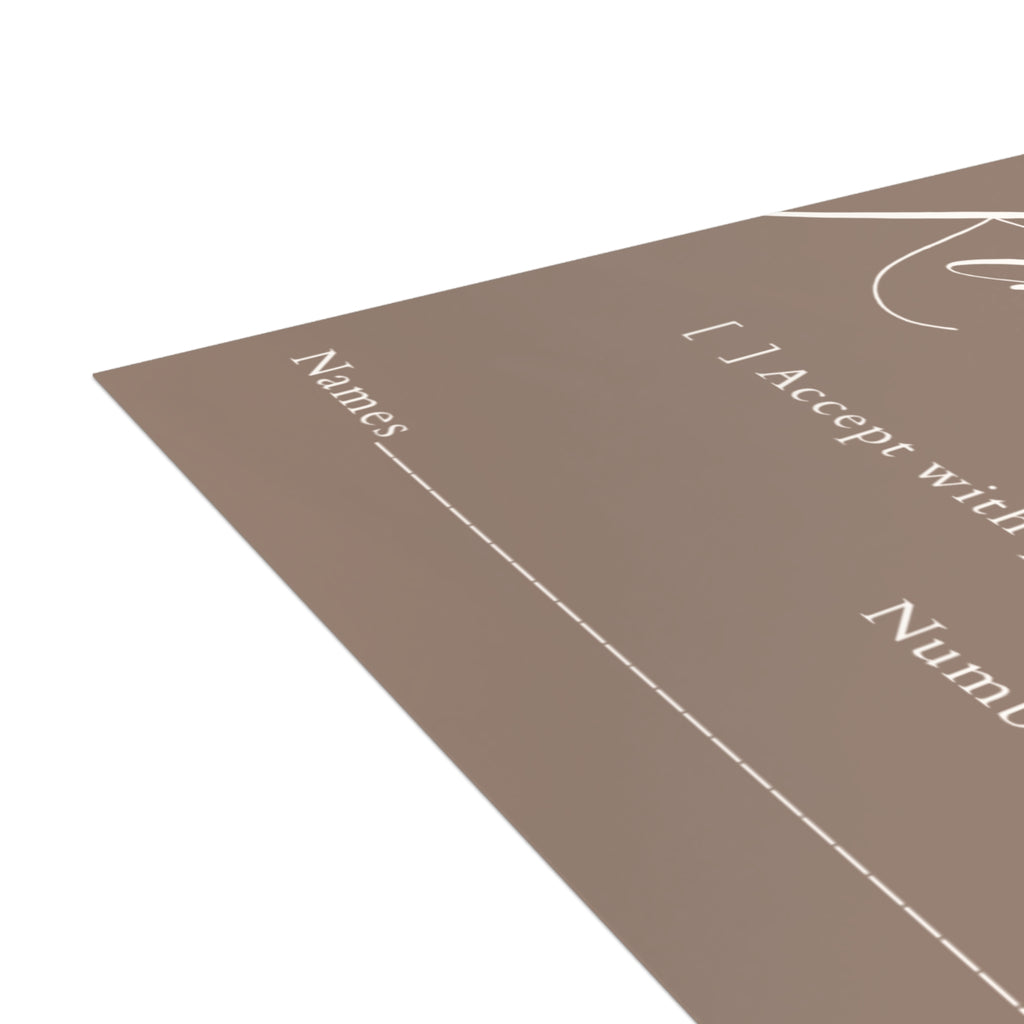CLIFFSIDE VOWS- RSVP Cards w/envelopes 4.9x3.5