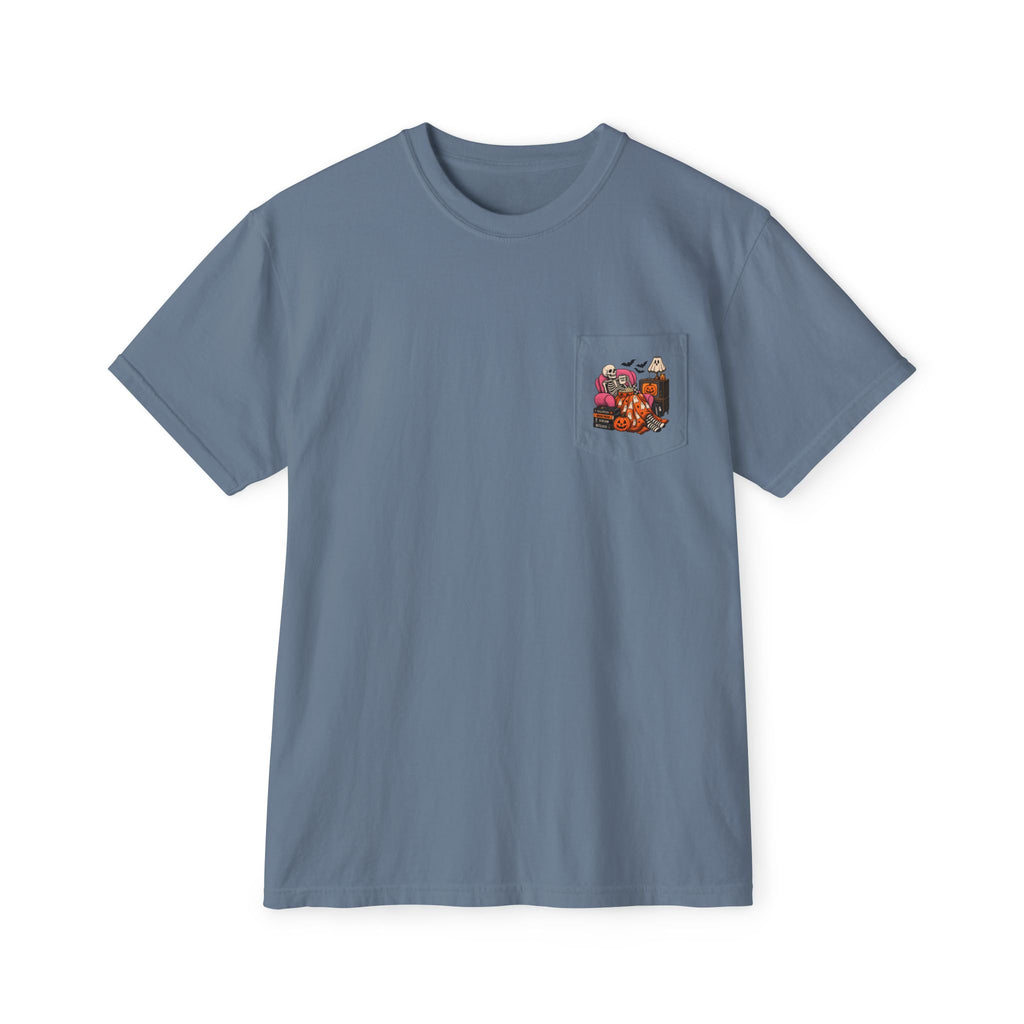 Spooky Season Haunted House T-Shirt | Pocket Tee