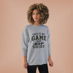 Dad Sweatshirt – "This Is My Game Day Nap Shirt" Cozy Crewneck