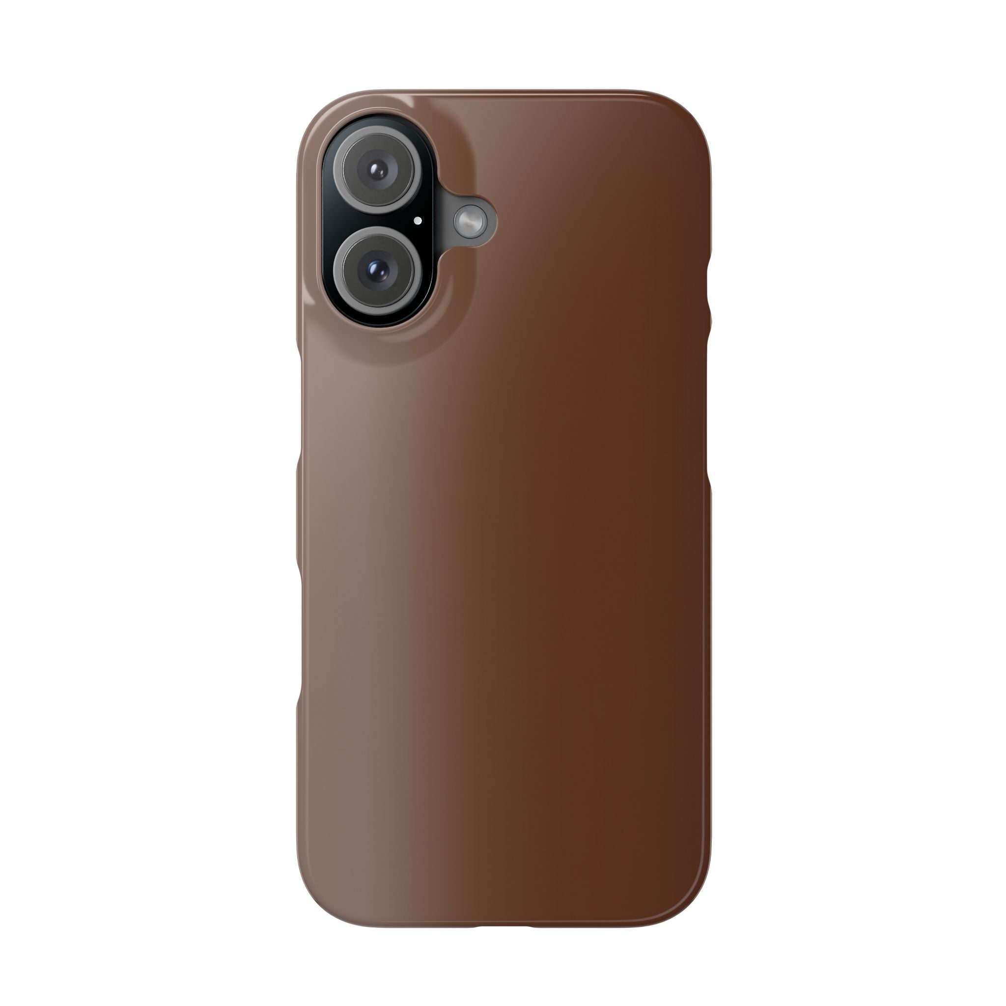 Slim Brown Minimalist Phone Case — Slim Protective Cover