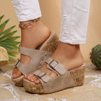 Open Toe Wedge Sandals