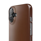 Slim Brown Minimalist Phone Case — Slim Protective Cover