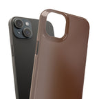Slim Brown Minimalist Phone Case — Slim Protective Cover
