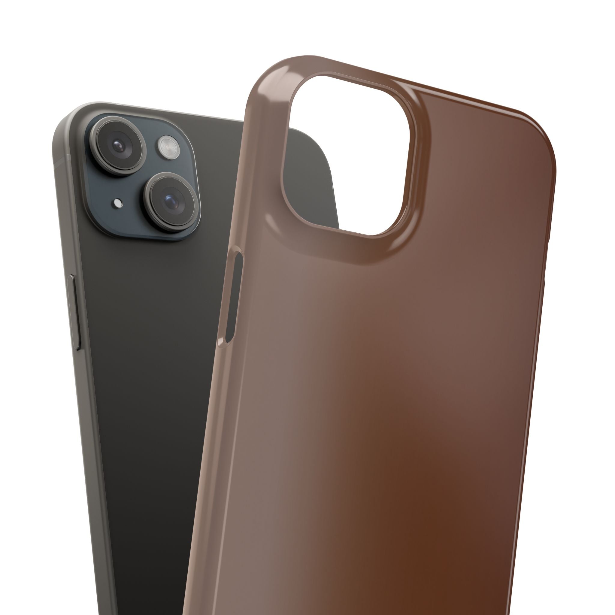 Slim Brown Minimalist Phone Case — Slim Protective Cover