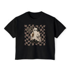 Spooky Vibes Checkerboard Ghost Tee