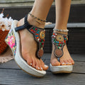 Toe Post Wedge Sandals