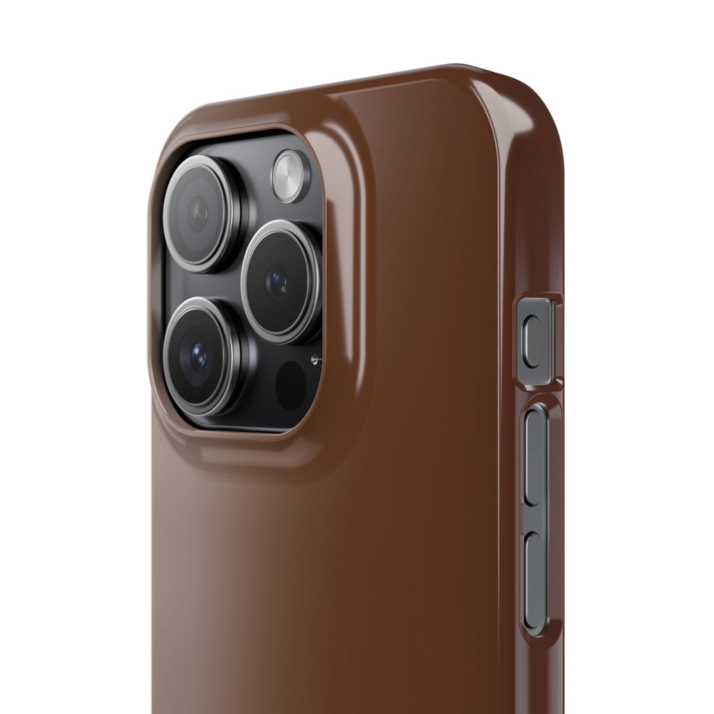 Slim Brown Minimalist Phone Case — Slim Protective Cover