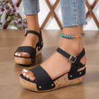 Ankle Strap Wedge Sandals