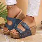 Open Toe Wedge Sandals
