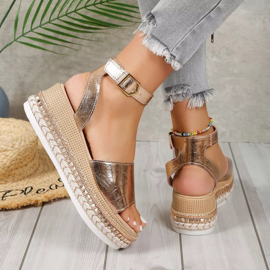Open Toe Wedge Sandals