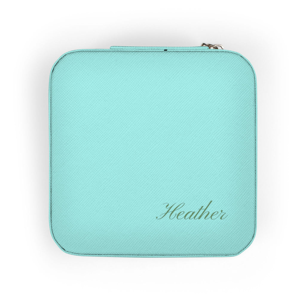 Personalized Compact Jewelry Travel Case – Portable Ring & Earring Organizer
