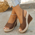 Open Toe Wedge Sandals