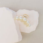 Small Dots Clip - Pearl White