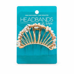 Raffia Seashell Hair Claw Clip - White