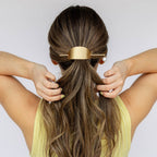 Pearl Drop Ponytail Hair Cuff - Gold