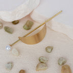 Pearl Drop Ponytail Hair Cuff - Gold