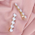 Barrette Hair Clip Set of 2 - Pearl White