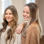 Thin Embellished Headband - Gem Leaf